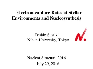 Nuclear Structure 2016     July 29, 2016