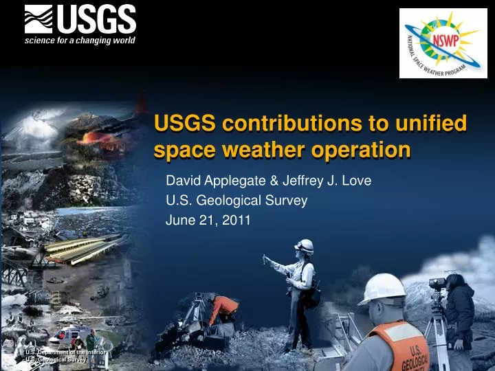 usgs contributions to unified space weather