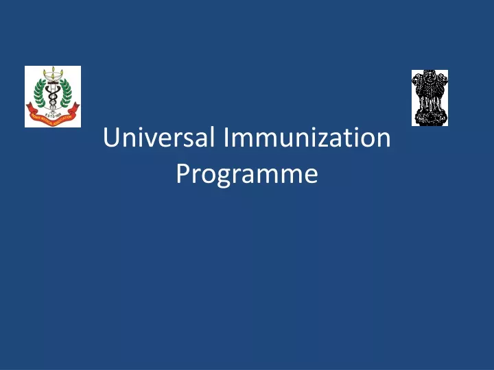 universal immunization programme