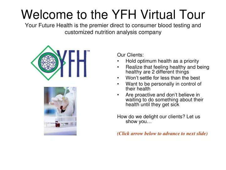 welcome to the yfh virtual tour your future