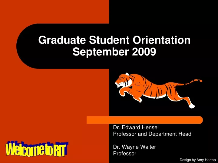 graduate student orientation september 2009