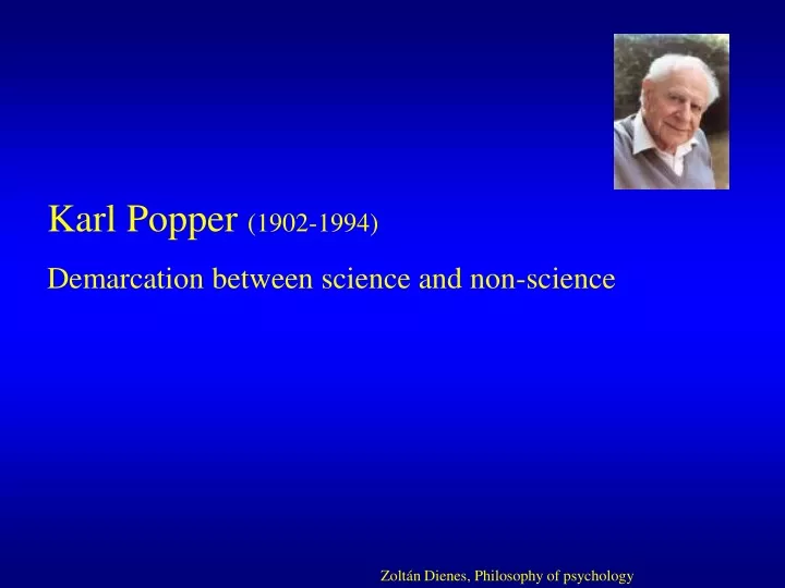 karl popper 1902 1994 demarcation between science