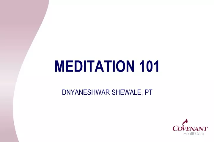 meditation 101 dnyaneshwar shewale pt