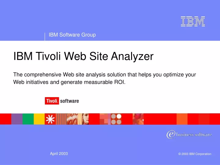 ibm tivoli web site analyzer the comprehensive