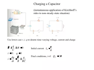 Charging a Capacitor