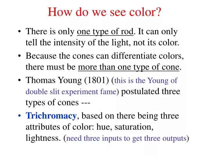 how do we see color