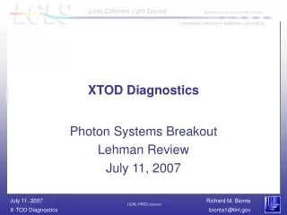 XTOD Diagnostics