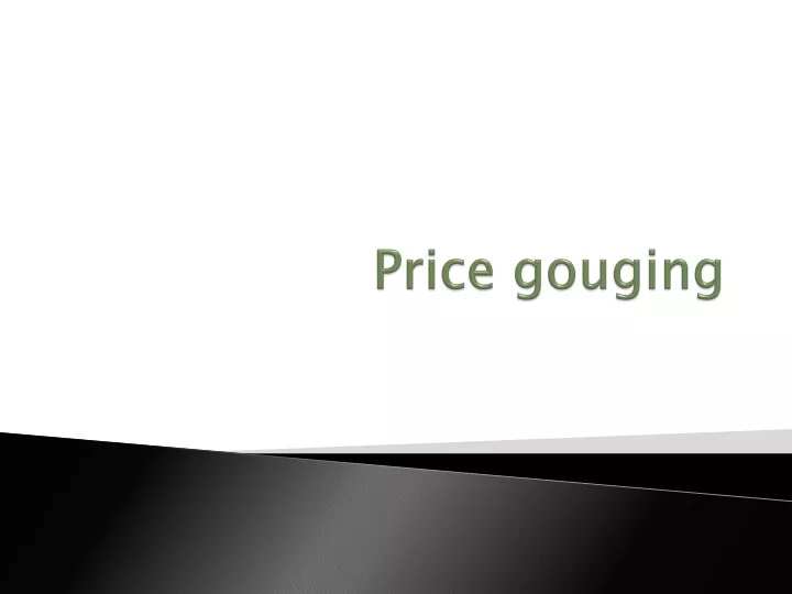 price gouging