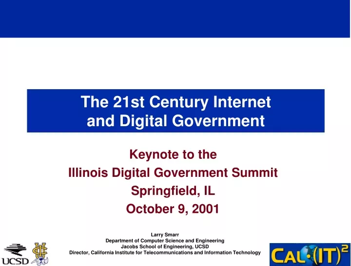 the 21st century internet and digital government