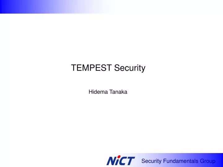tempest security