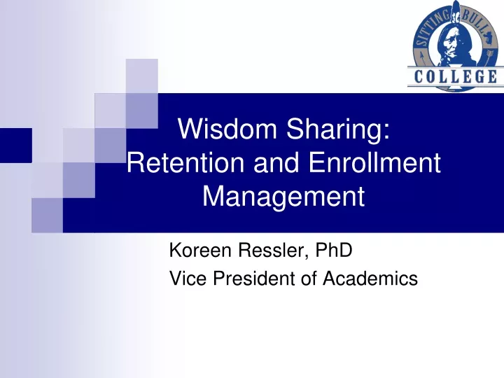 wisdom sharing retention and enrollment management