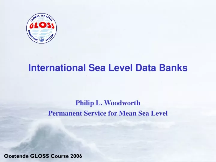 international sea level data banks