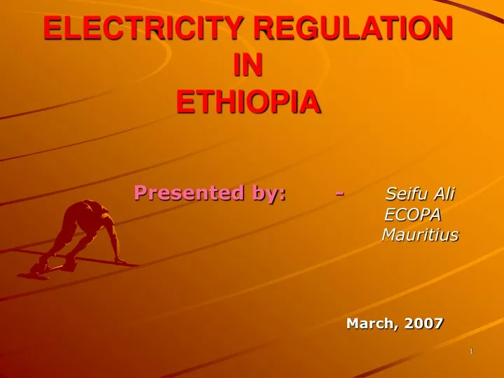 electricity regulation in ethiopia