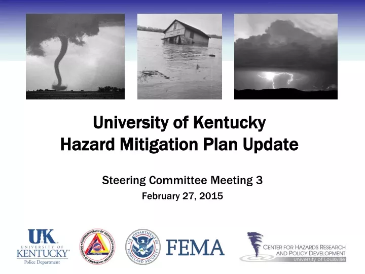 university of kentucky hazard mitigation plan update