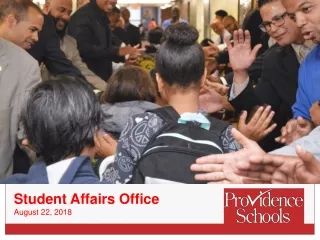 Student Affairs Office August 22, 2018
