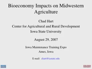 Bioeconomy Impacts on Midwestern Agriculture