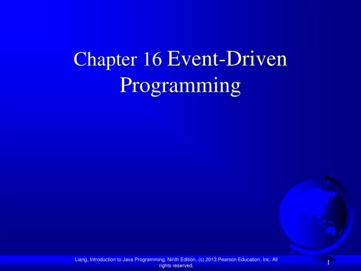 chapter 16 event driven programming