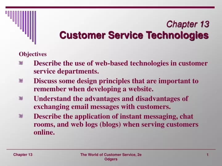 chapter 13 customer service technologies