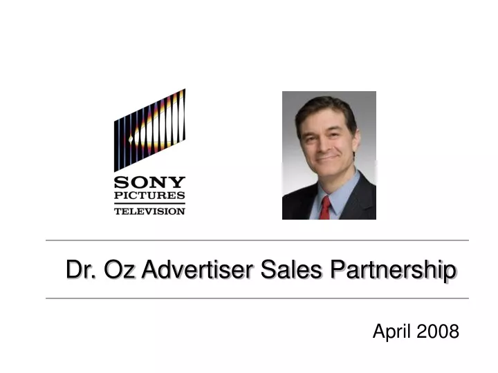 dr oz advertiser sales partnership