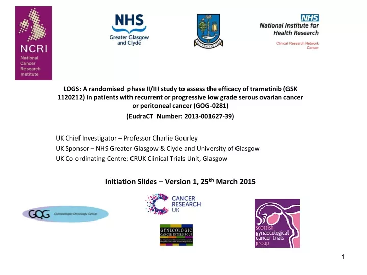 logs a randomised phase ii iii study to assess