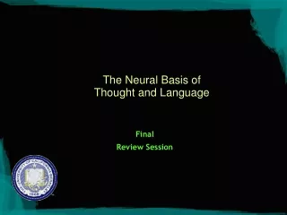 The Neural Basis of Thought and Language