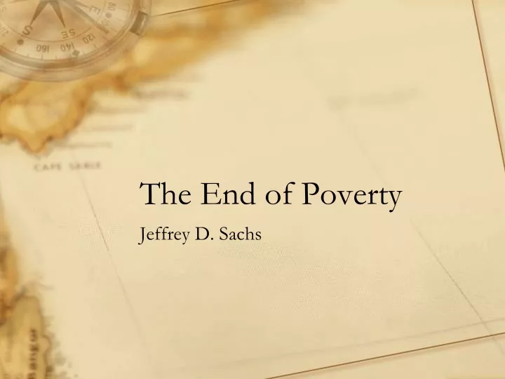 the end of poverty