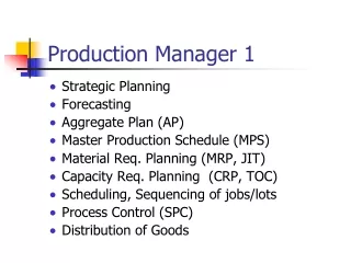 Production Manager 1