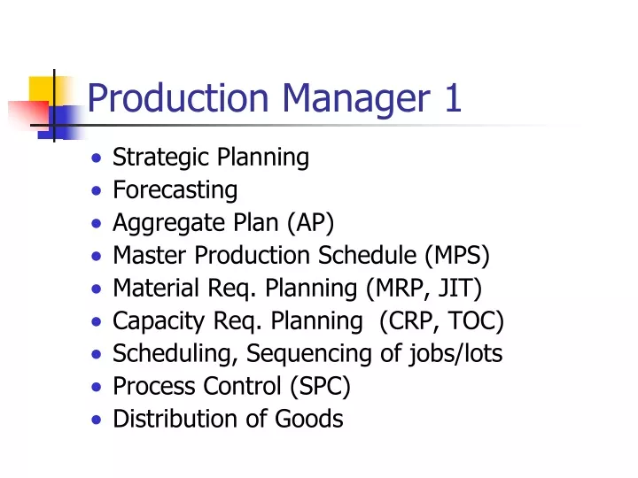 production manager 1