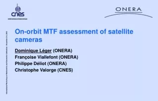 On-orbit MTF assessment of satellite cameras