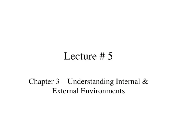 lecture 5