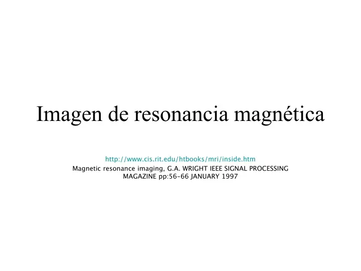 imagen de resonancia magn tica