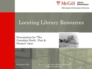 Locating Library Resources