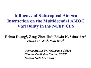 Influence of Subtropical Air-Sea Interaction on the Multidecadal AMOC Variability in the NCEP CFS