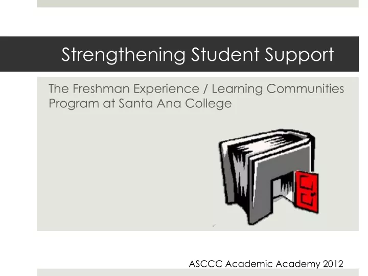strengthening student support