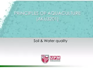 PRINCIPLES OF AQUACULTURE (AKU3201)