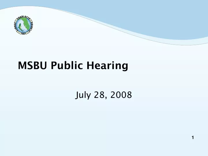 msbu public hearing