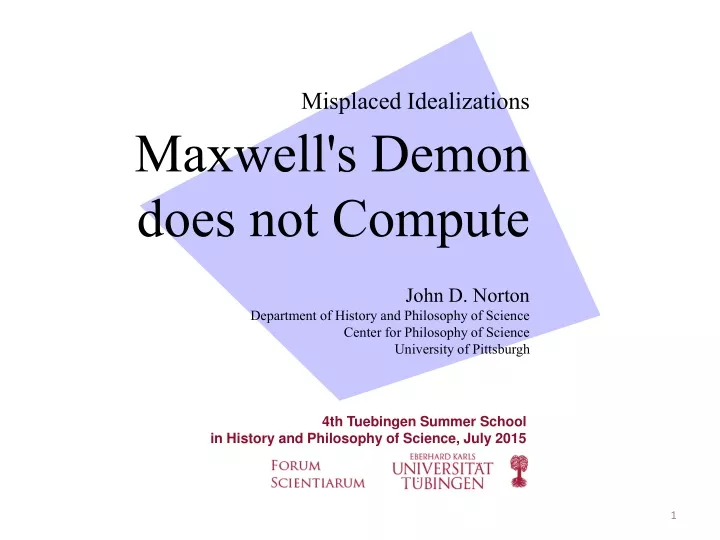 misplaced idealizations maxwell s demon does