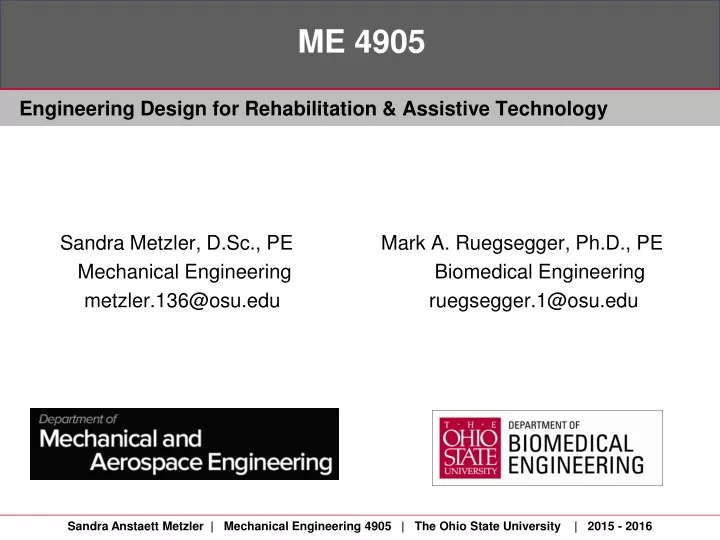 engineering design for rehabilitation assistive technology