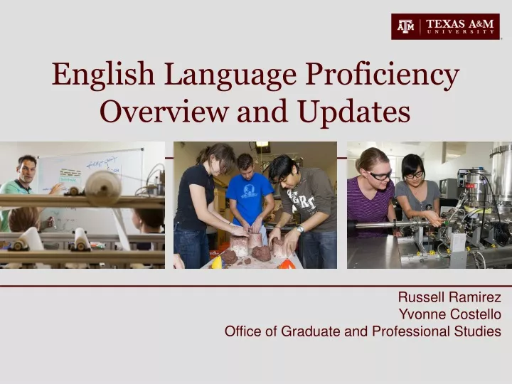 english language proficiency overview and updates