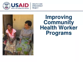 Improving Community Health Worker Programs