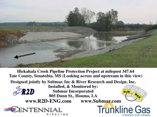 Hickahala Creek Pipeline Protection Project at milepost 347.64