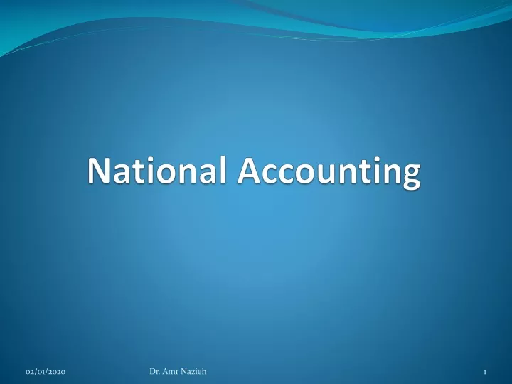 national accounting