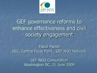 GEF and Civil Society
