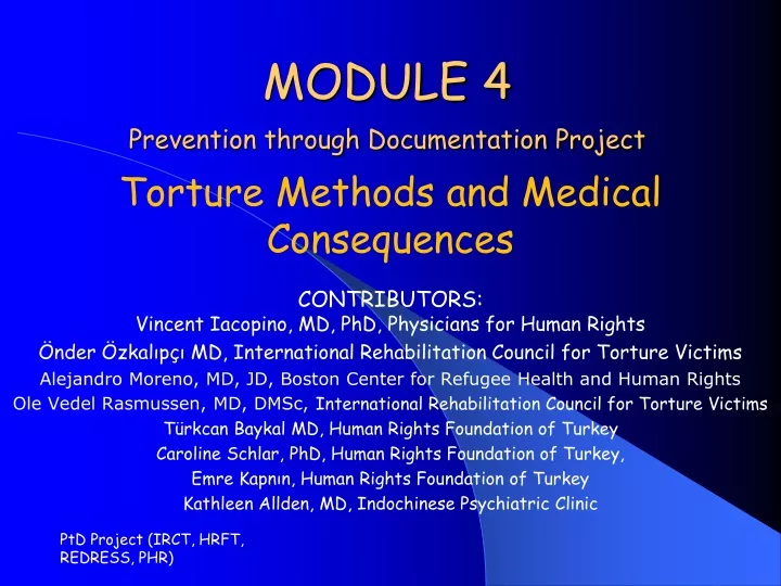 module 4 prevention through documentation project
