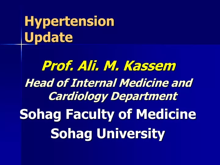 hypertension update