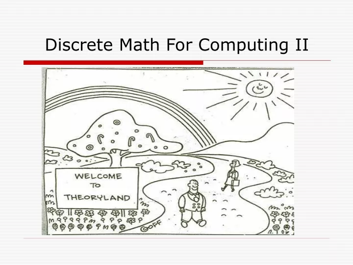 discrete math for computing ii