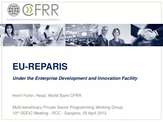 EU-REPARIS Under the Enterprise Development and Innovation Facility