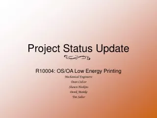 Project Status Update