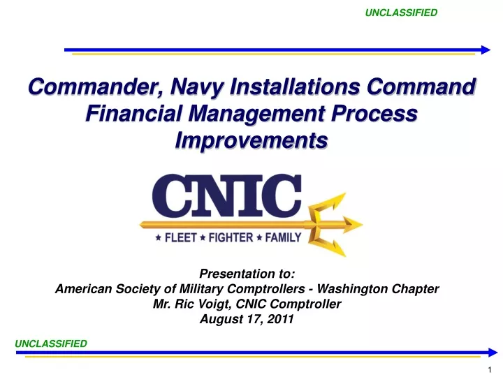 commander navy installations command financial management process improvements