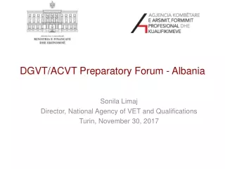 DGVT/ACVT Preparatory Forum - Albania